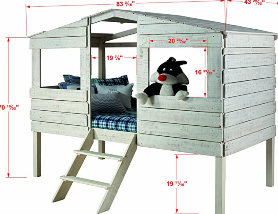 Kids Series Bed, Twin, Rustic Sand