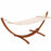 123" x 46" x 48" Outdoor Furniture Camping Wooden Curved Arc Hammock Swing